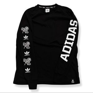 Mens Large Adidas Long sleeve skateboard design.